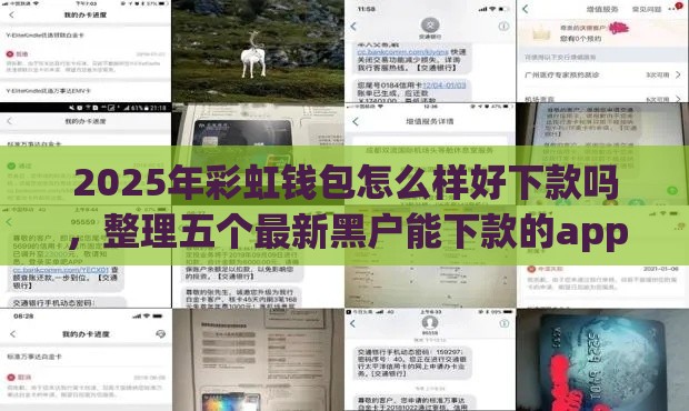 2025年彩虹钱包怎么样好下款吗，整理五个最新黑户能下款的app口子入口