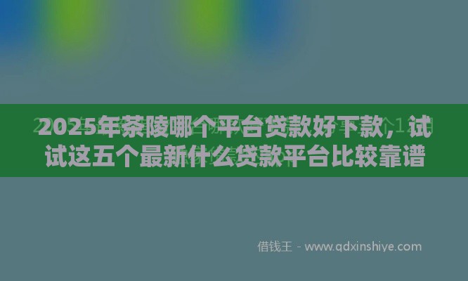 2025年茶陵哪个平台贷款好下款，试试这五个最新什么贷款平台比较靠谱