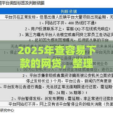 2025年查容易下款的网贷，整理五个最新上海网贷平台