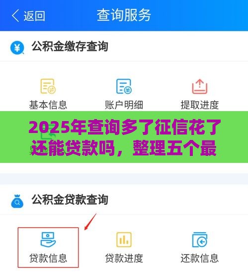 2025年查询多了征信花了还能贷款吗，整理五个最新微信借钱平台好