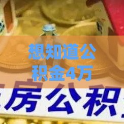 想知道公积金4万能贷多少？一文读懂额度规则