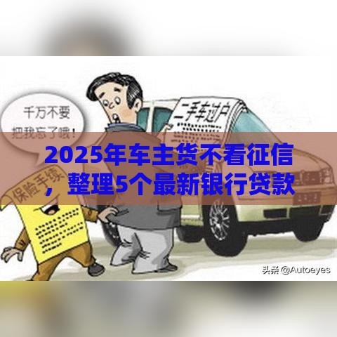 2025年车主货不看征信，整理5个最新银行贷款咨询平台