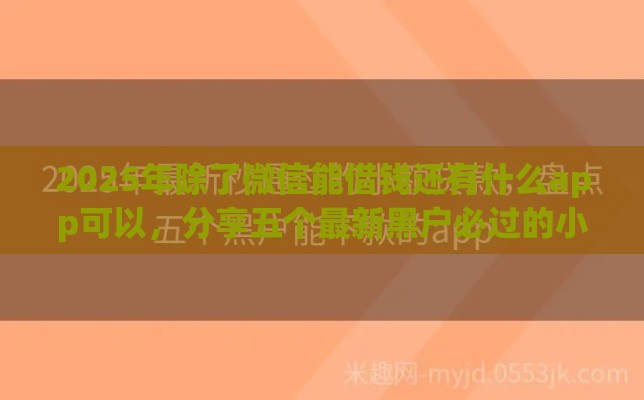 2025年最新不用身份证怎么微信借钱，试试这5个平台贷款好用
