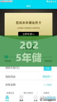 2025年储蓄银行借钱，梳理五个最新纯线上贷款平台