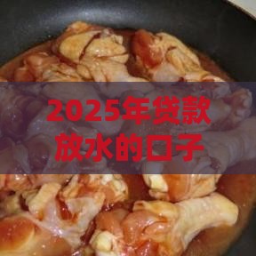 2025年贷款放水的口子，梳理五个最新小额借钱平台