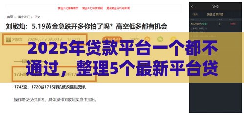 2025年贷款平台一个都不通过，整理5个最新平台贷款好