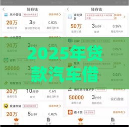 2025年贷款汽车借钱，分享5个最新杭银消金是什么贷款平台