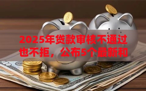 2025年贷款审核不通过也不拒，公布5个最新和摇钱花一样的平台