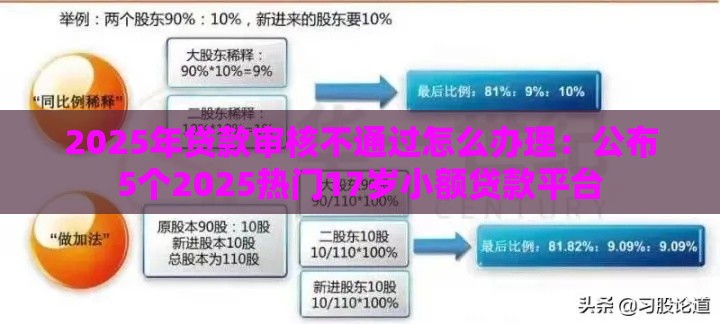 2025年贷款审核不通过怎么办理：公布5个2025热门17岁小额贷款平台