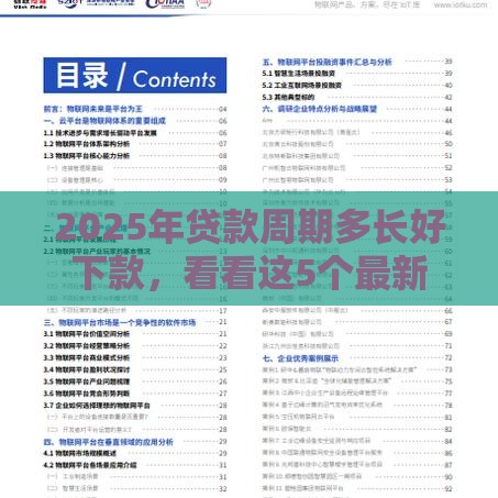 2025年贷款周期多长好下款，看看这5个最新平台最容易借到钱的