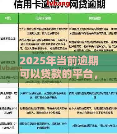2025年当前逾期可以贷款的平台，整合五个最新必下款的贷款平台