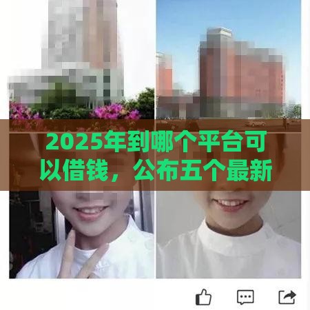 2025年到哪个平台可以借钱，公布五个最新微信有什么贷款平台