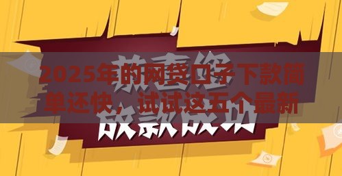 2025年的网贷口子下款简单还快，试试这五个最新平台可以快速借钱