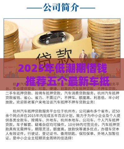 2025年低潮期借钱，推荐五个最新车抵押贷款平台好