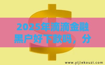 2025年滴滴金融黑户好下款吗，分享五个最新小额贷款平台好