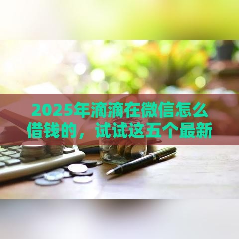 2025年滴滴在微信怎么借钱的，试试这五个最新借钱平台好