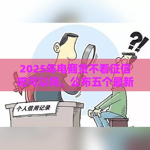 2025年电商贷不看征信吧可以吗，公布五个最新靠谱的车抵押贷款平台