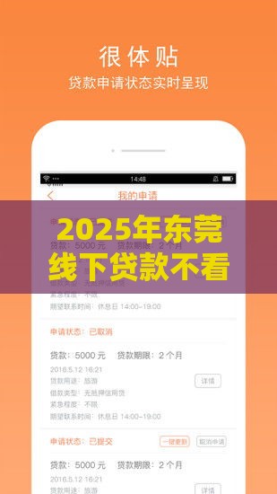 2025年东莞线下贷款不看征信，推荐五个最新那些平台可以贷款