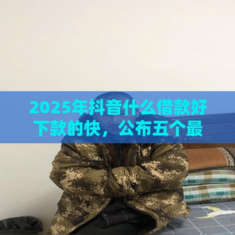 2025年抖音什么借款好下款的快，公布五个最新62岁网贷平台