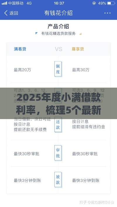 2025年度小满借款利率，梳理5个最新p2p贷款平台好