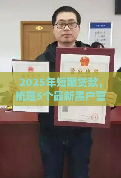 2025年短期贷款，梳理5个最新黑户营业执照贷款app口子