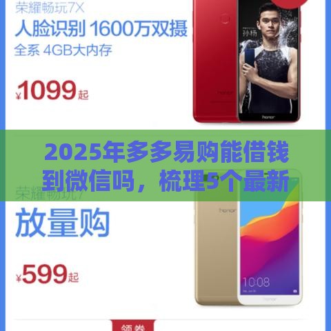 2025年多多易购能借钱到微信吗，梳理5个最新不看信用能借一千块钱的软件