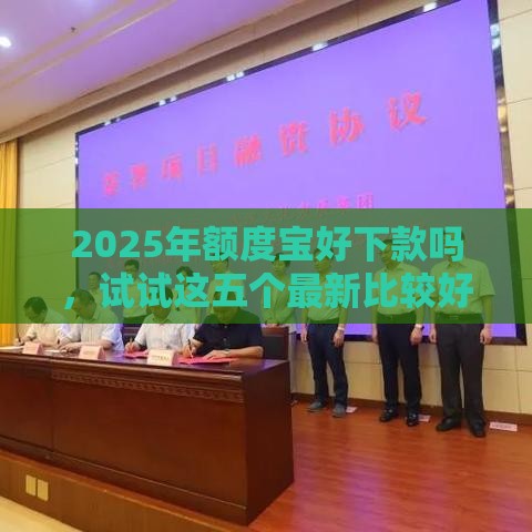 2025年额度宝好下款吗，试试这五个最新比较好的贷款平台