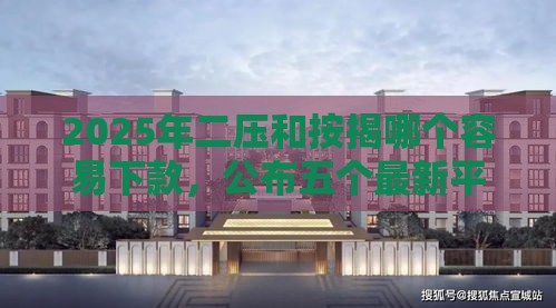 2025年二压和按揭哪个容易下款，公布五个最新平台可以快速借钱