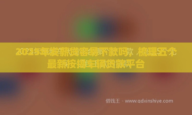 2025年发薪贷容易下款吗，梳理五个最新按揭车辆贷款平台