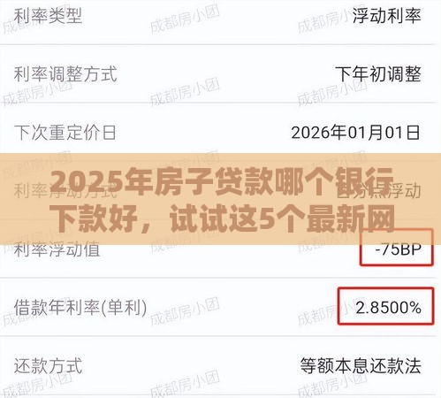 2025年房子贷款哪个银行下款好，试试这5个最新网贷救助平台