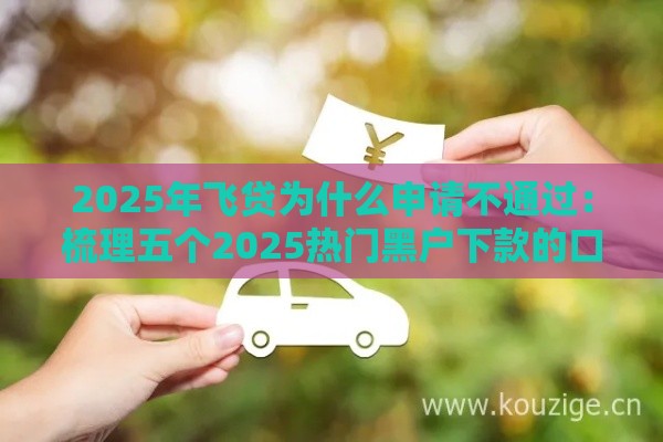 2025年飞贷为什么申请不通过：梳理五个2025热门黑户下款的口子2025