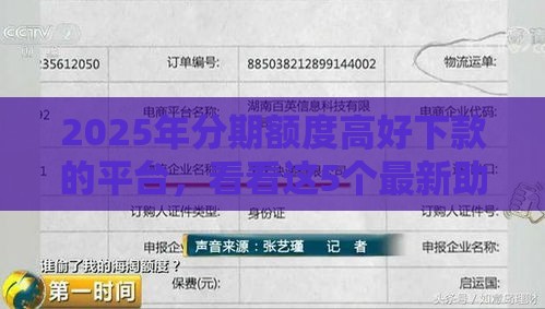 2025年分期额度高好下款的平台，看看这5个最新助贷公司黑户口子有什么