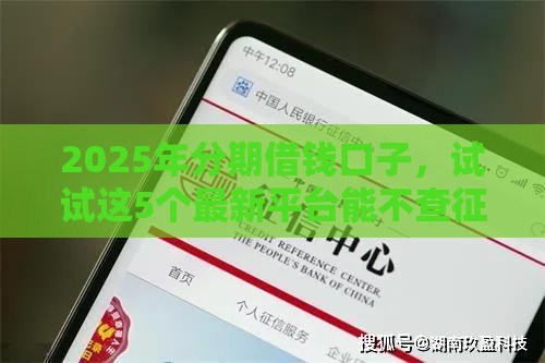2025年分期借钱口子，试试这5个最新平台能不查征信直接看出来借款额度