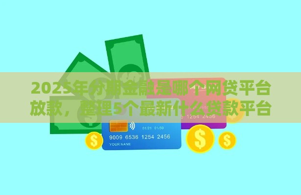 2025年分期金融是哪个网贷平台放款，整理5个最新什么贷款平台好通过