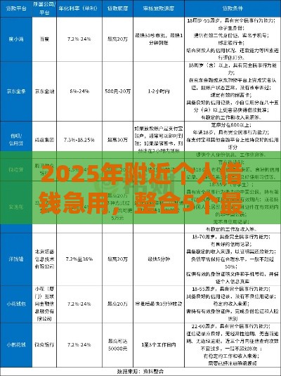 2025年附近个人借钱急用，整合5个最新上海网贷平台