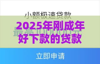 2025年刚成年好下款的贷款，分享5个最新黑户百分百下款的平台