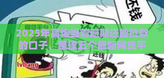 2025年高炮当前逾期还能批款的口子，整理五个最新网贷平台排行榜