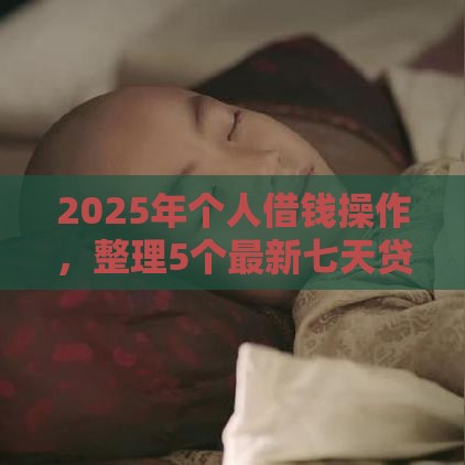 2025年个人借钱操作，整理5个最新七天贷款平台