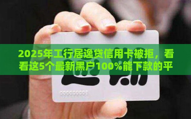 2025年工行居逸贷信用卡被拒，看看这5个最新黑户100%能下款的平台