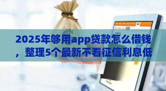 2025年够用app贷款怎么借钱，整理5个最新不看征信利息低的正规网贷平台