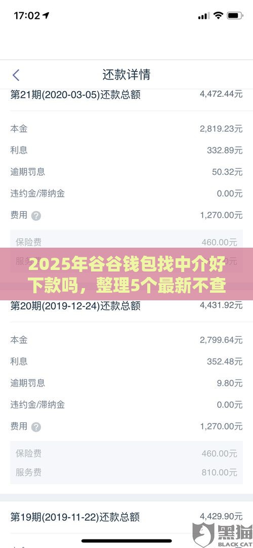 2025年谷谷钱包找中介好下款吗，整理5个最新不查征信的借款平台百分百通过