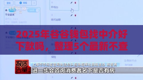 2025年谷谷钱包找中介好下款吗，整理5个最新不查征信的借款平台百分百通过