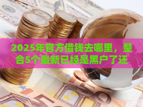 2025年官方借钱去哪里，整合5个最新已经是黑户了还能借到钱的软件