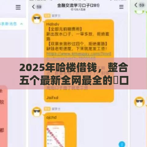 2025年哈楼借钱，整合五个最新全网最全的黒口子平台