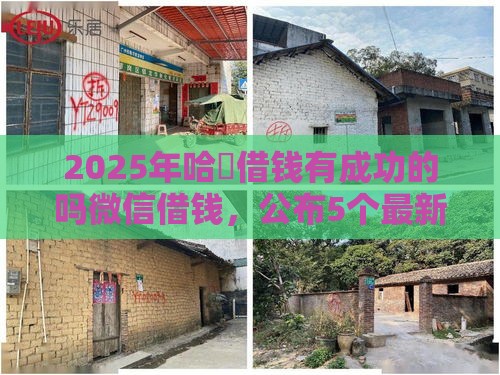 2025年哈啰借钱有成功的吗微信借钱，公布5个最新好口子网