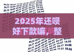 2025年还呗好下款嘛，整合五个最新黑户借款口子