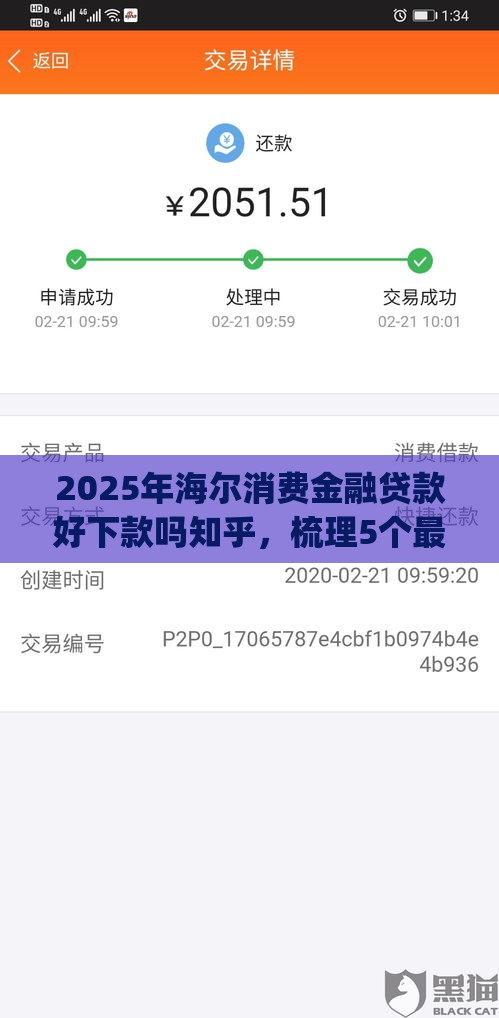 2025年海尔消费金融贷款好下款吗知乎，梳理5个最新黑户能下款的app口子