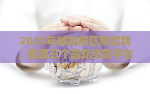2025年喊加微信就借钱，梳理五个最新贷款平台排行