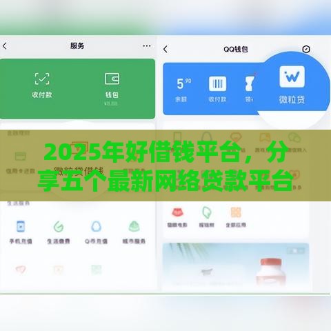 2025年好借钱平台，分享五个最新网络贷款平台