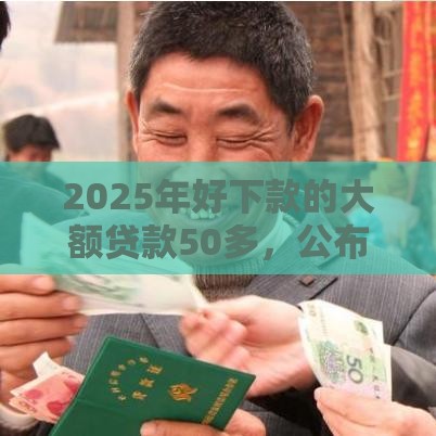 2025年好下款的大额贷款50多，公布五个最新好申请的网贷平台